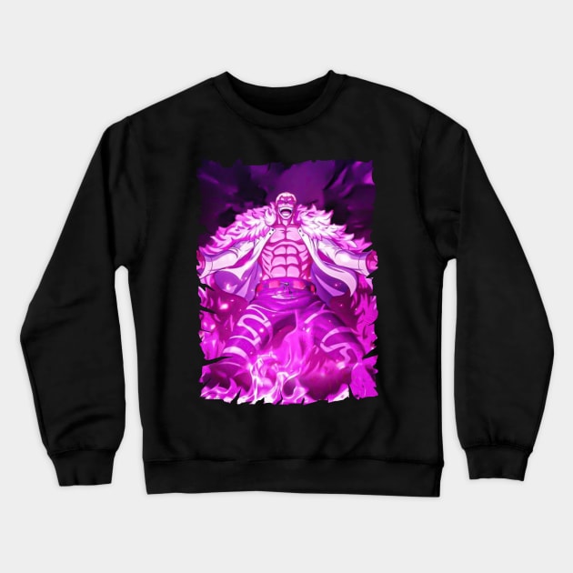 DONQUIXOTE DOFLAMINGO ANIME MERCHANDISE Crewneck Sweatshirt by julii.draws